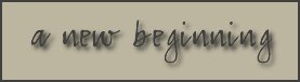 a new beginning